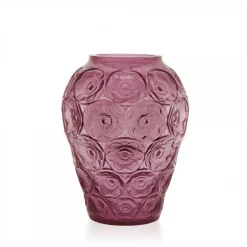 Vase anémones mm fuchsia lalique
