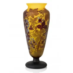 Vase Art nouveau gravé à l’acide