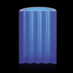 Vase bleu cobalt zigzag victoria wilmotte daum