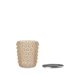 Vase bougie mossi lustré or lalique