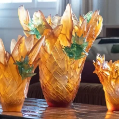 Vase gm tressage Daum