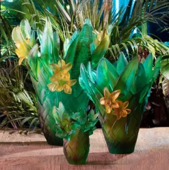 Vase gm tressage Daum