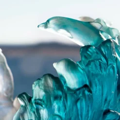 Vase Grand Modèle Dauphins Maya Daum