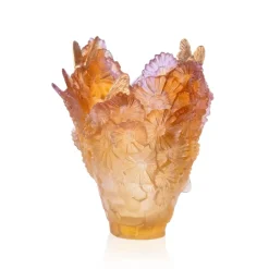 Vase grand modèle Or d’Abeille Daum