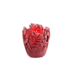 Vase jungle rouge daum