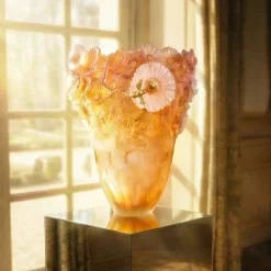 Vase Magnum Or d’Abeille Daum