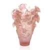 Vase magnum rose passion Daum