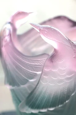 Vase oiseaux paradis daum