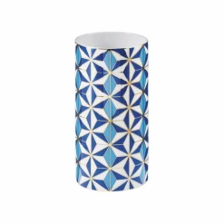 Vase porcelaine 20 cm Mosaic Medina bleu Raynaud