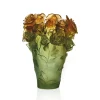 Vase rose passion vert orange daum