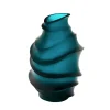 Vase sand mm bleu daum par christian ghion