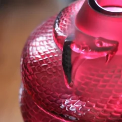 Vase serpent rouge Lalique