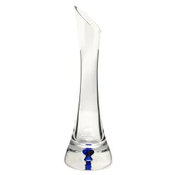 Vase soliflore cristal bulle bleu nuit