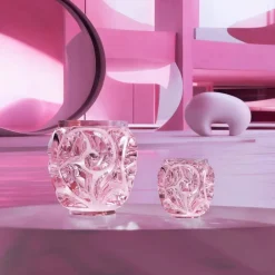Vase tourbillon rose pm Lalique