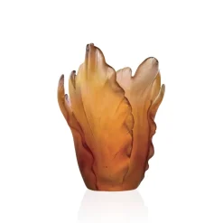 Vase tulipe ambre daum