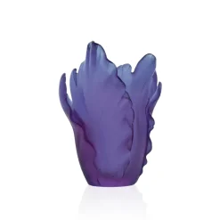 Vase tulipe ultraviolet daum