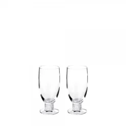 Verre à bière louvre x2 lalique