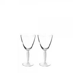 Verre à vin louvre x2 lalique
