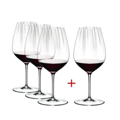 Verre cabernet merlot dégustation Performance Riedel X4 (dont 1 gratuit)