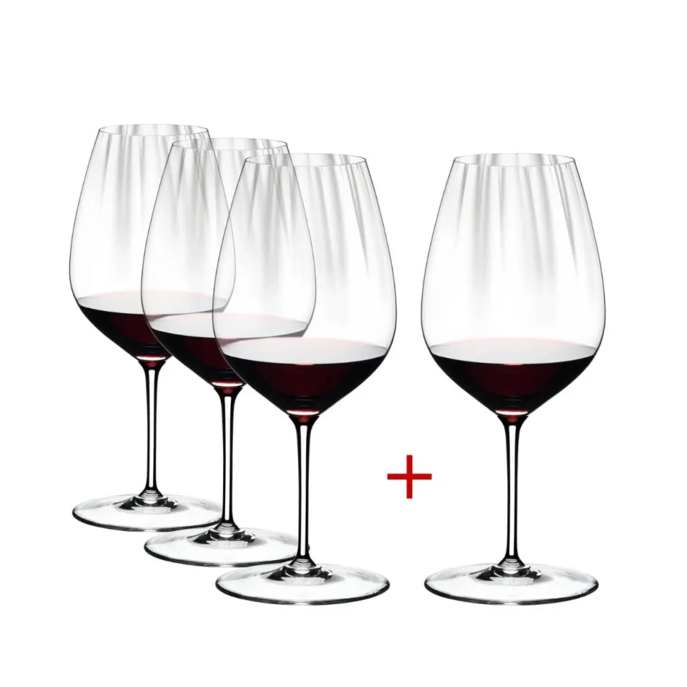 Verre cabernet merlot dégustation Performance Riedel X4 (dont 1 gratuit)