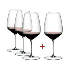 Verre Carbenet Merlot dégustation Veloce Riedel X4 (dont 1 gratuit)