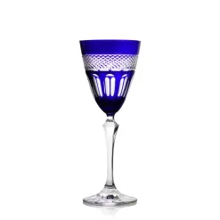 Verre vin cristal bleu mireille N°3